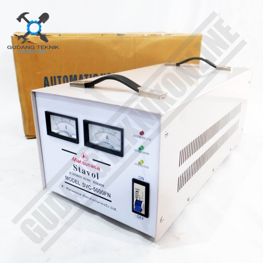 Stabilizer MATSUNAGA Stavol SVC5000F 5000Watt / Stabilizer Stabiliser Listrik Stavolt SVC 5000 Watt 