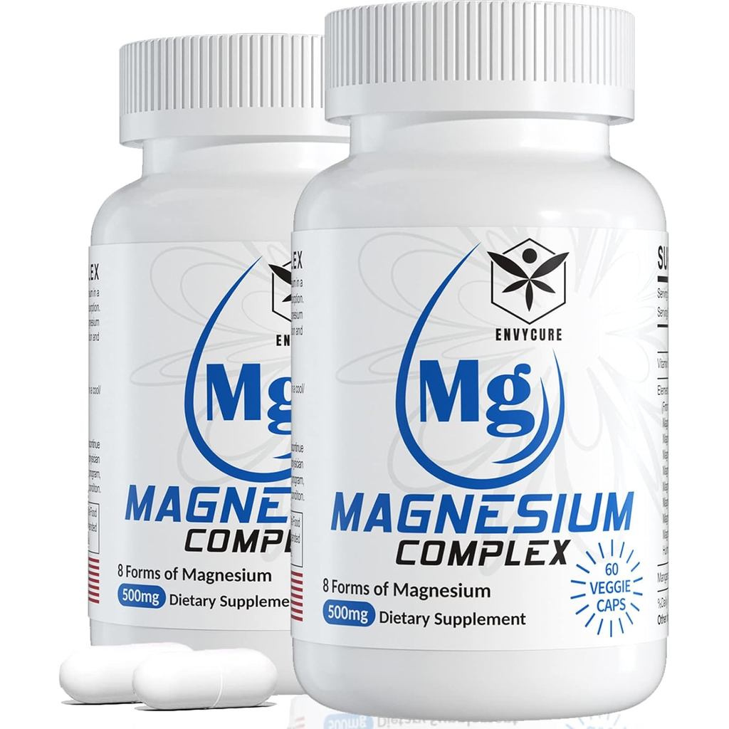 Magnesium Complex Supplement 8 Forms, 500mg Magnesium Glycinate,