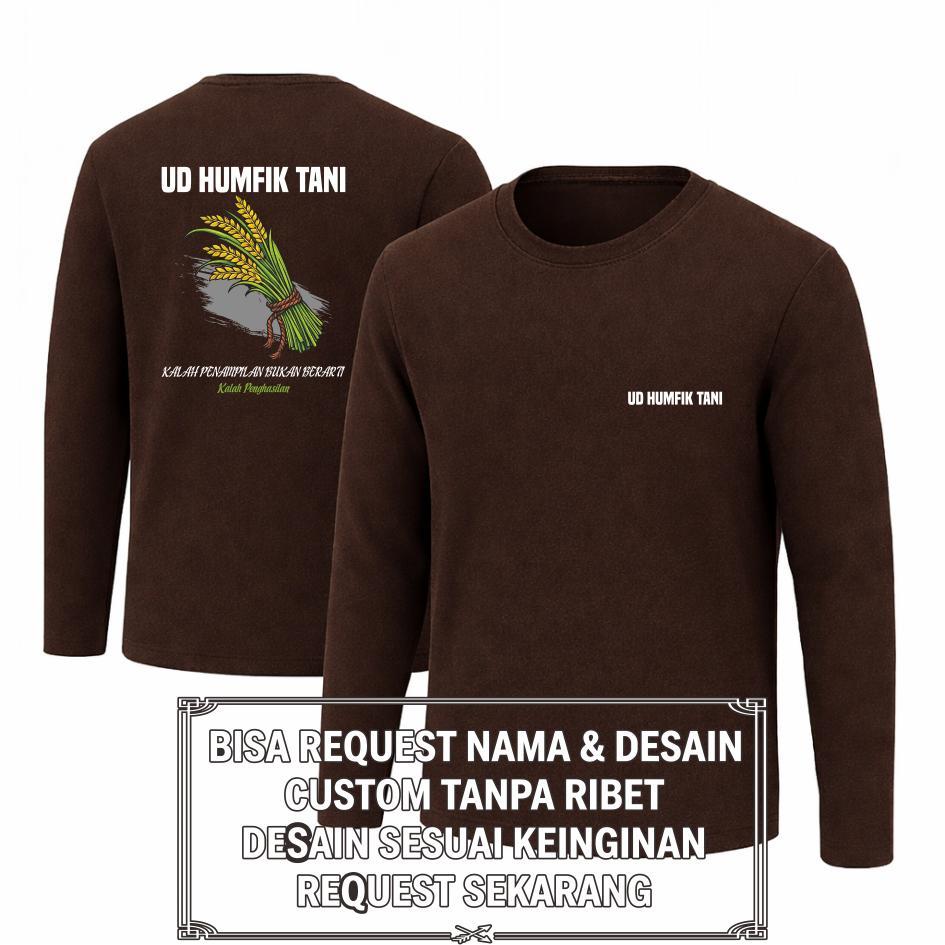 KAOS TEAM UD HUMFIK TANI  LENGAN PANJANG - Seragam+ Free Custom Nama & Daerah Custom