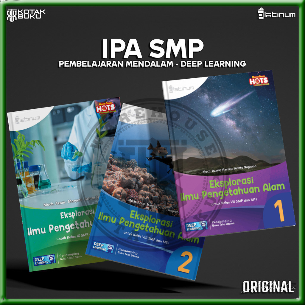 [ TS ] Buku IPA kelas 7 8 9 SMP Deep Learning / IPA SMP / Platinum
