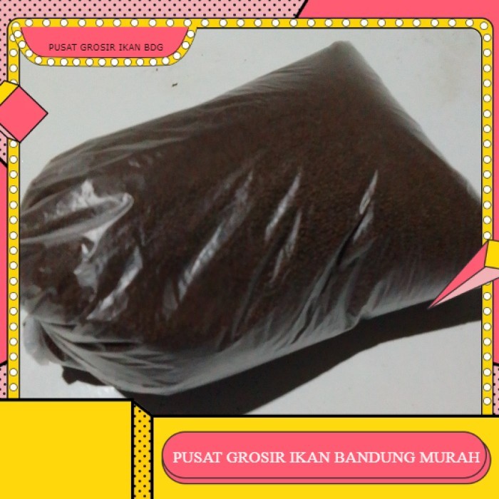 Pakan ikan ukuran 1MM 500 Gram - pakan ikan lele , nila , patin , bawal , ikan mas , gurame , ikan h