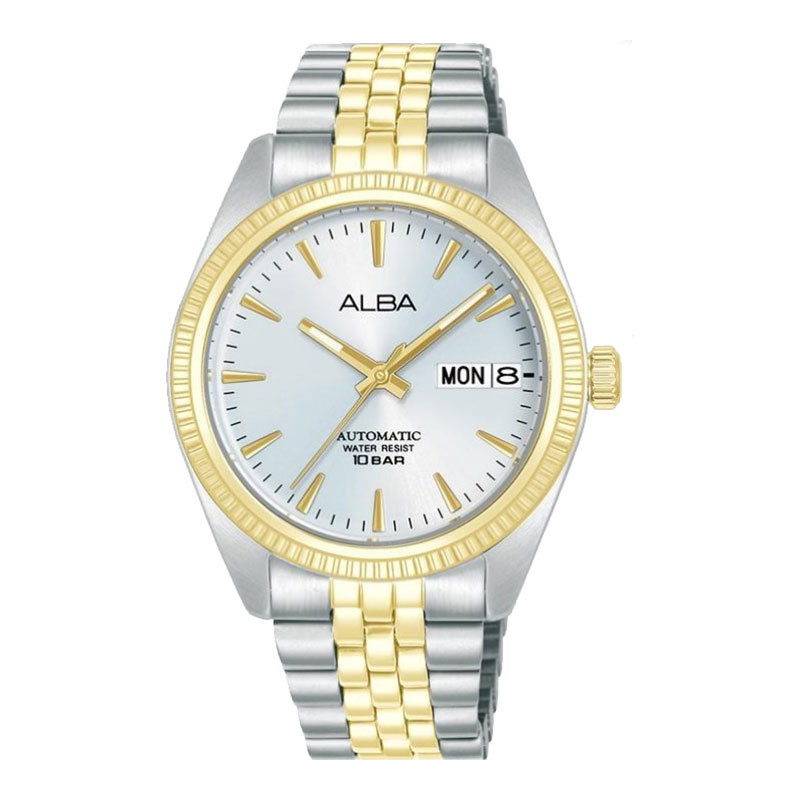 Jam Tangan Wanita Alba Mechanical AL4798X1 Ladies Automatic Silver Dial Dual Tone Stainless Steel St