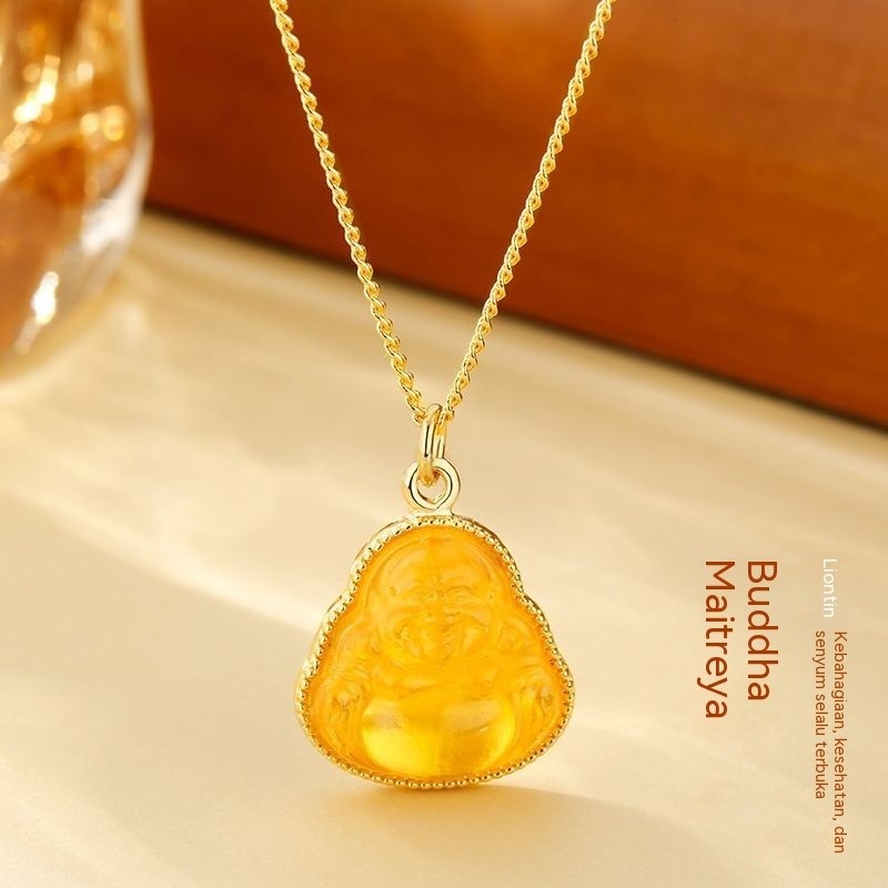 Cute and exquisite Buddha pendant necklace, versatile