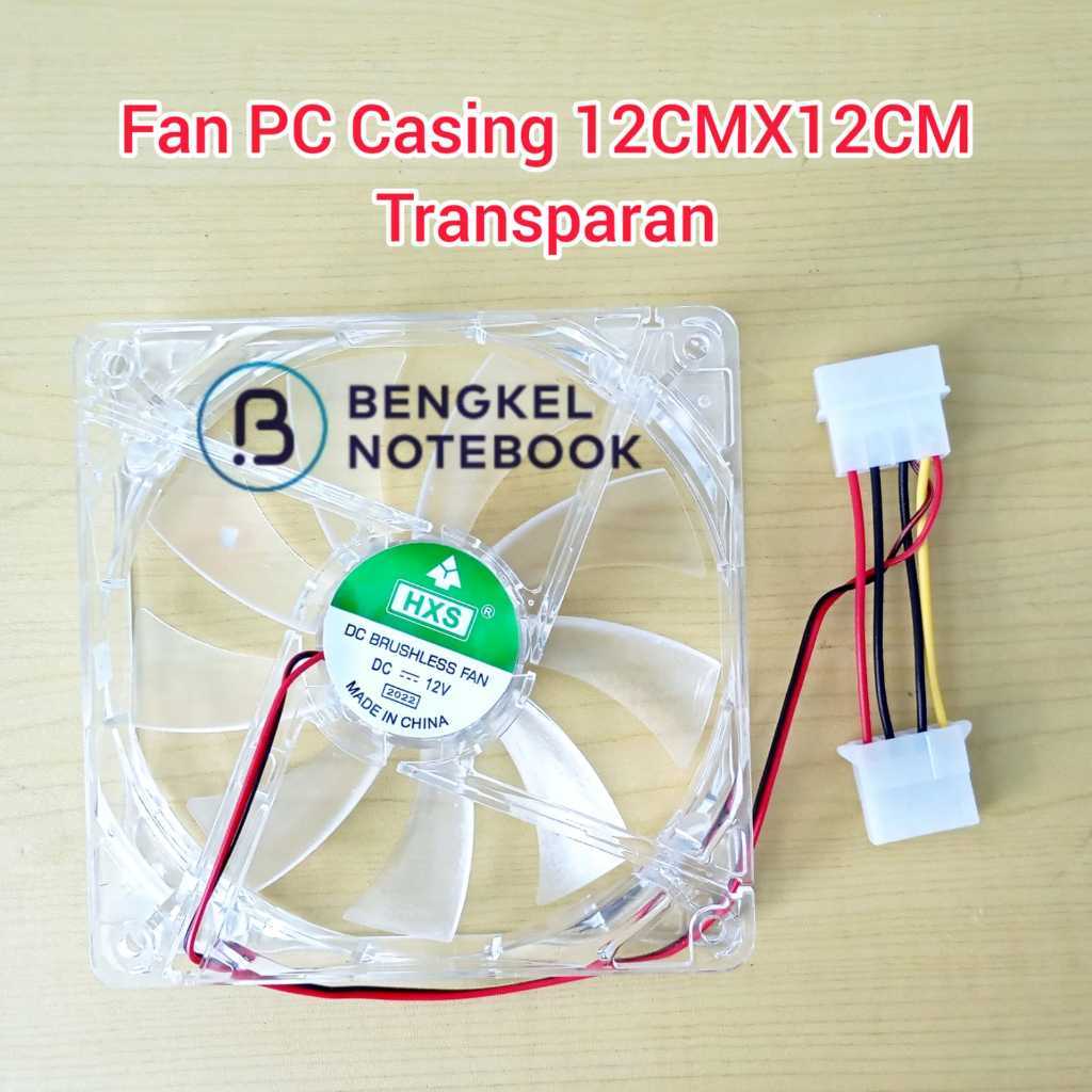 Fan PC Casing 12cmx12cm 12V Transparan