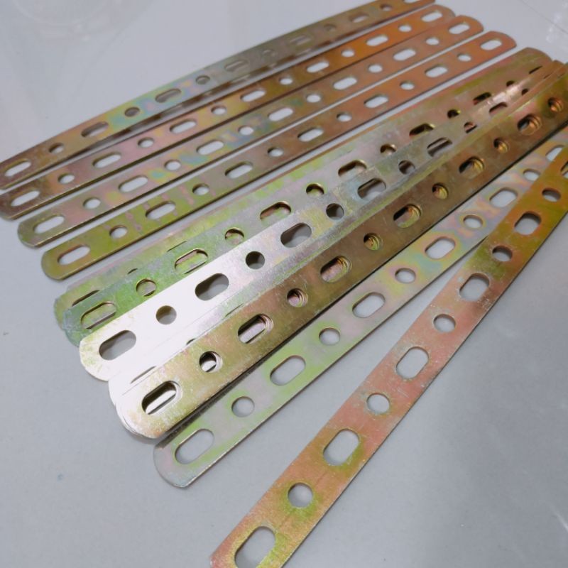 plat bracket breket bolong lobang lubang besi