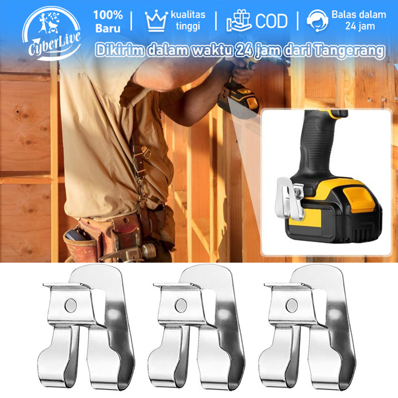Belt Clip Bor Cordless 3pcs Kait Bor Impact Wrench Belt Clip Cantolan Mesin Bor Untuk Bor Impact
