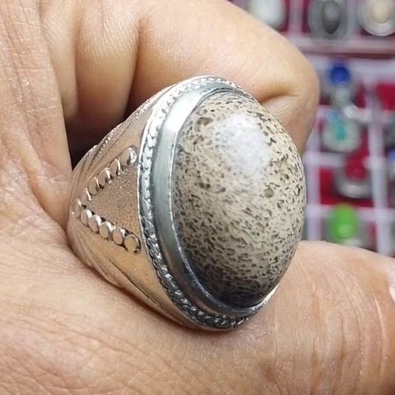 Batu cincin anti wisa asli alami dari cirebon bisa nyedot racun