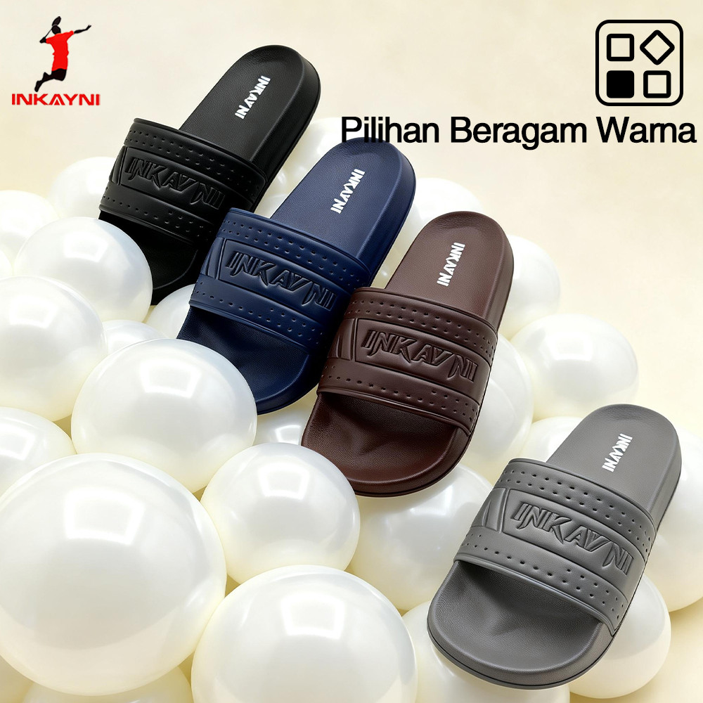Sandal Teplek Import Office Sandal Casual Sepatu Pria Sandal Pria Slop Karet Ori Sepatu Kantor Size4
