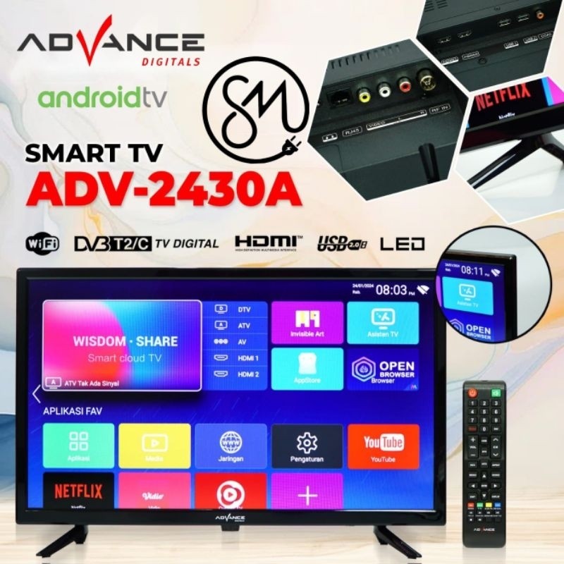 ADVANCE TV LED 24 Inch Android ADV 2430A
