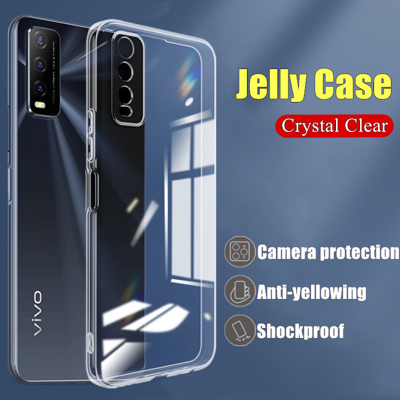 CASE VIVO Y20 Y20S Y12S SOFT CASE CLEAR ULTRATHIN JELLY CASE