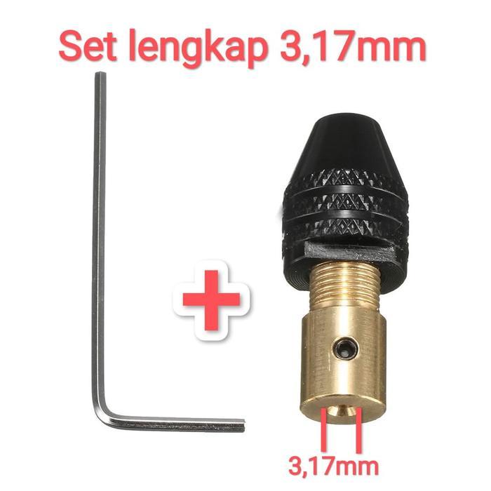 Kepala Mata Bor Drill Chuck Bit Quick Change 0.3-3.5mm / kepala bor mini 0,3-3,5mm as 2mm 3,17mm 4mm