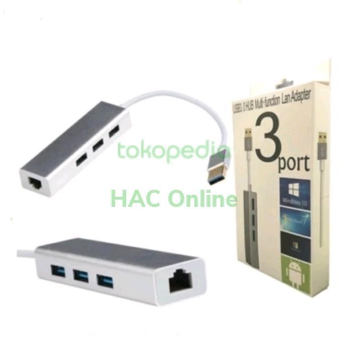 USB hub 3.0 LAN ethernet port adapter with power port USB to LAN Hub