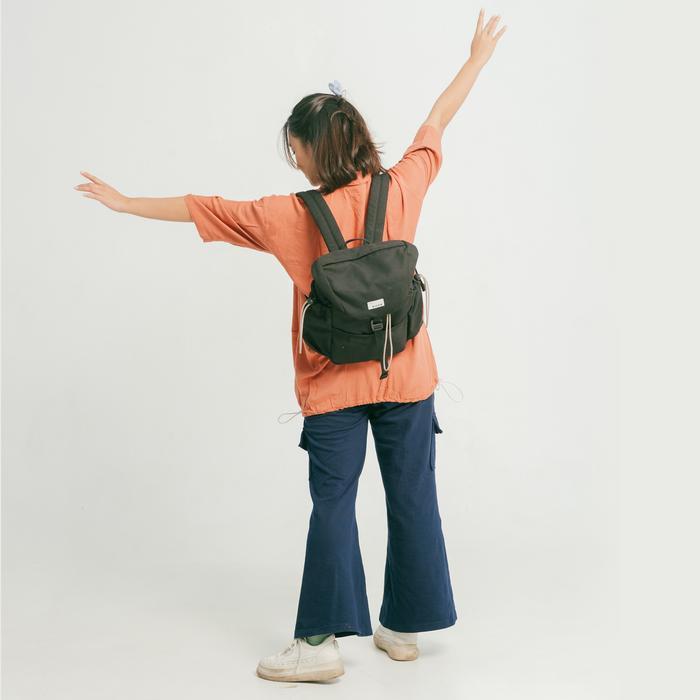 Evroa Nancy Medium Backpack Canvas | Tas Mini Ransel Ipad, Notebook 12 inch | Backpack Wanita Canvas