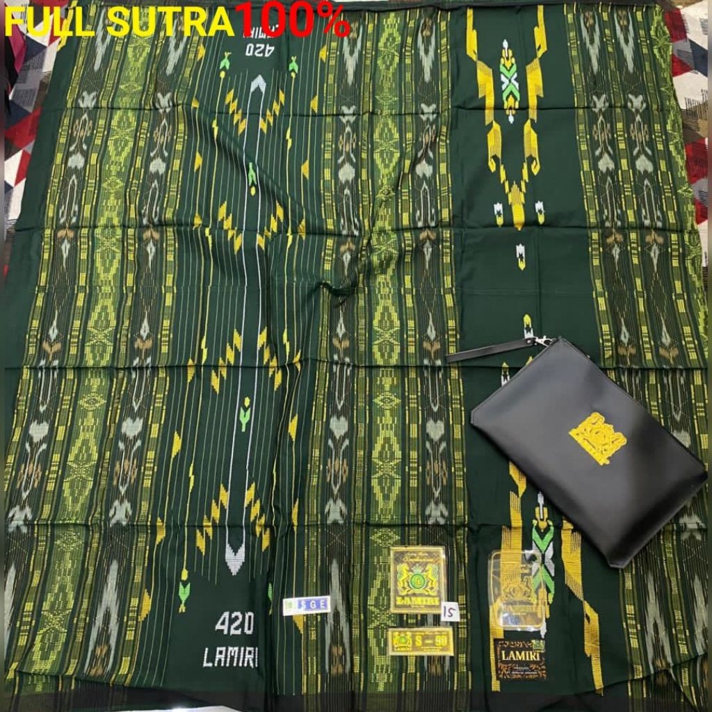 [Sarung Lamiri] SGE 100% Jaminan Full Sutra Full Songket