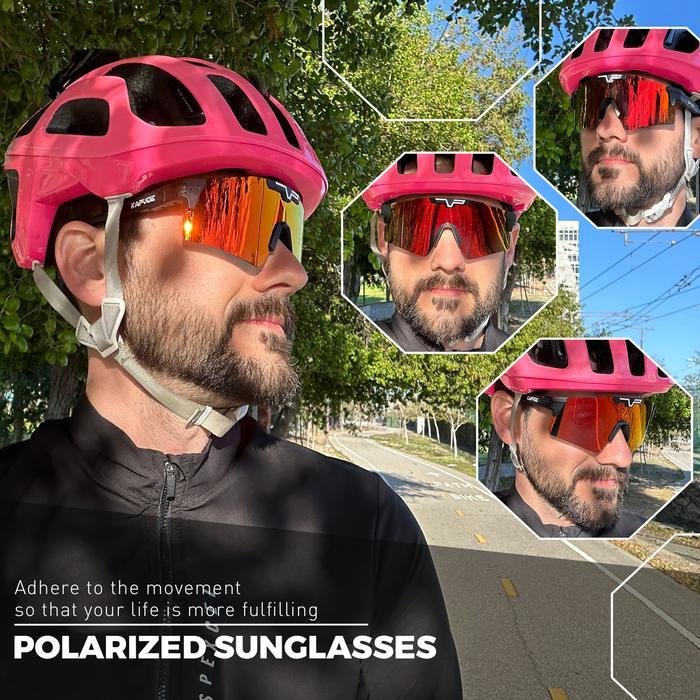 Ready Polarized Kacamata Bersepeda UV400 Pasir Tahan Angin Perlindungan Pria Wanita Rekreasi Luar Ru