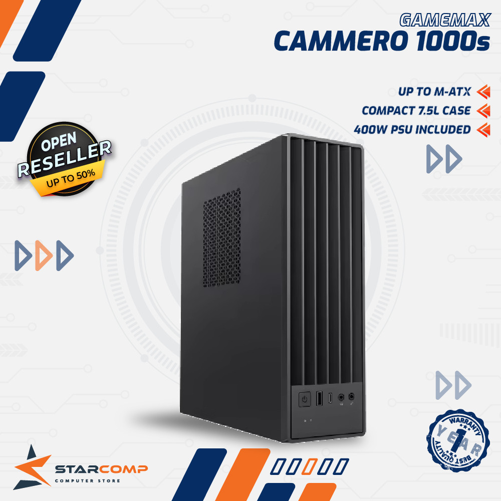 Gamemax Cammero 1000s SFF Mini PC include PSU 400w  - Case PC Komputer