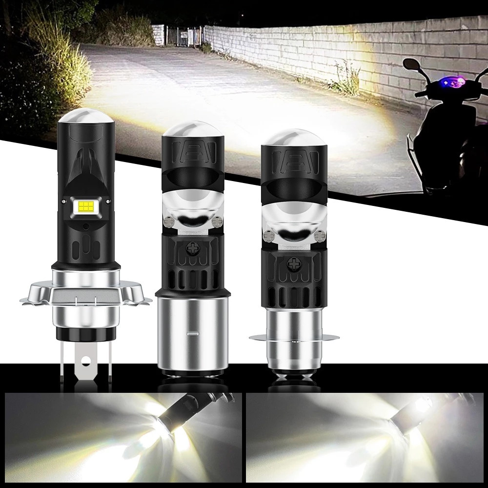 1Buah Lampu Led M32-3570 h6 h4 P15D Laser Hi Lo Lampu/Super Terang Two Color Beat 12W