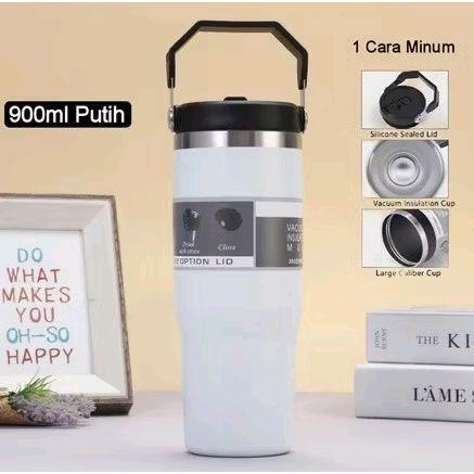 New Arrival Tumbler Jinjing Stainless 900ml Tahan Panas Dingin Botol Minum Portable Stainless Steel 