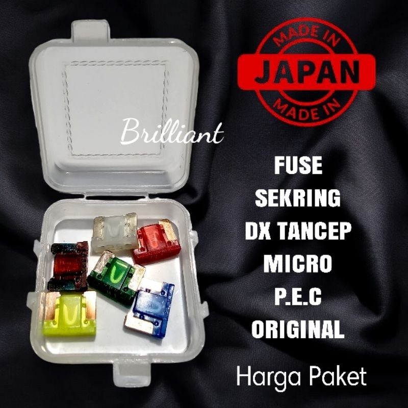VIP5 * Fuse Sekring Micro / Innova - Original PEC Made in Japan - Harga Paket