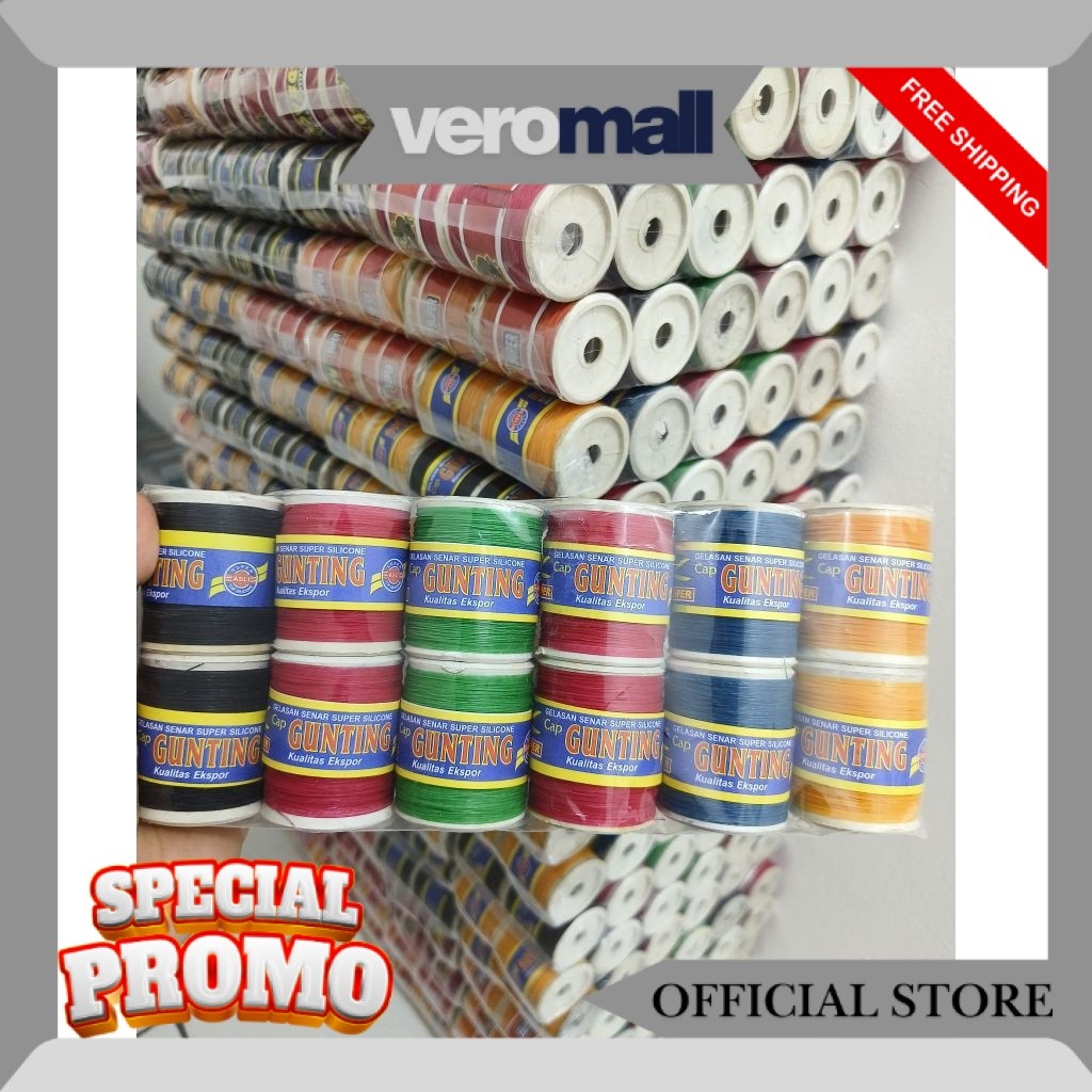 Gelasan/senar layangan snap ck isi 1 pak (12 pcs) warna/cap random full beling tajam SS