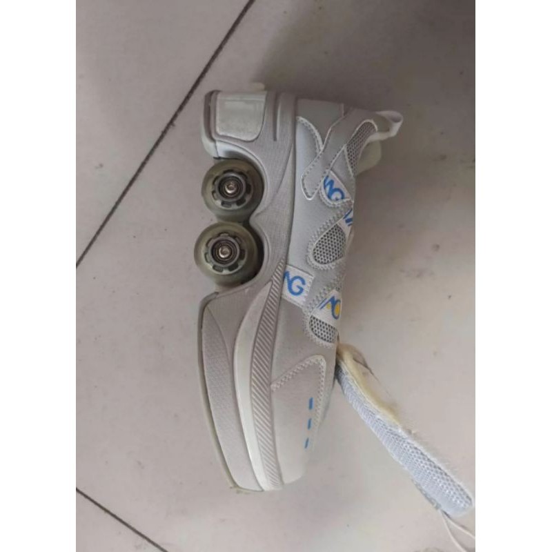 kick roller shoes putih size 39