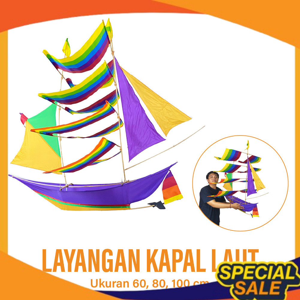 LAYANGAN KAPAL LAUT - LAYANGAN PERAHU - LAYANGAN KAPAL - LAYANG LAYANG KAPAL - LAYANGAN LIPAT - 3 DI