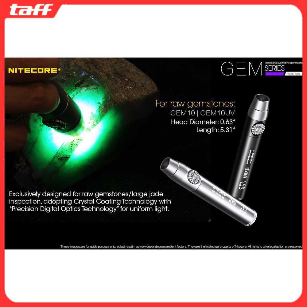 Nitecore GEM10UV Senter Indentifikasi Batu Mulia Gemstone Ultraviolet