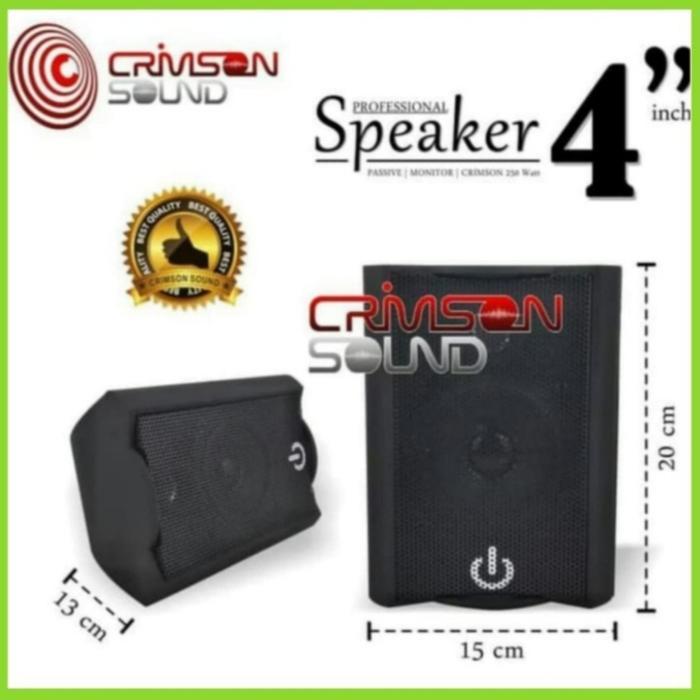 speaker pasif 4 inch CRIMSON CR402 speaker monitor 2 way