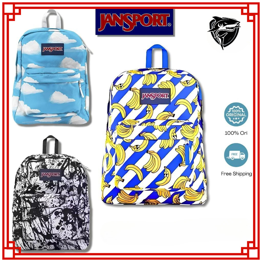 PROMO  Ransel Sekolah JanSport Banana Original - Kapasitas Besar, Desain Klasik, Tali Dukung Empuk