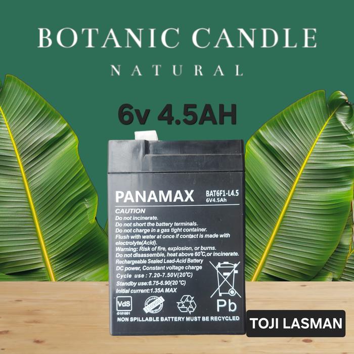 accu aki baterai mobilan timbangan emergensi 6v4.5ah 6v4.6ah panasonic