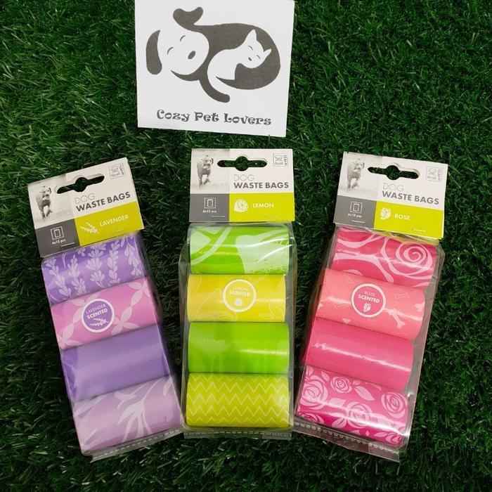 M-Pets Lemon Disposable Poo Bag - Pet Dog Poop Waste Plastik Dispenser - Lemon