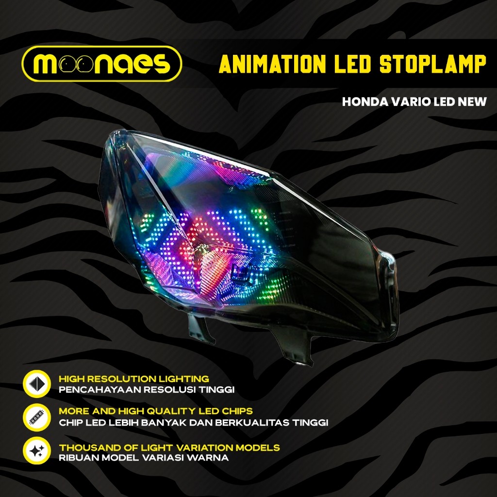 Moonaes Stoplamp Vario 125 150 New Led Stop Lampu Vario 125 150 New Led Lampu Stop Animation Led Ori