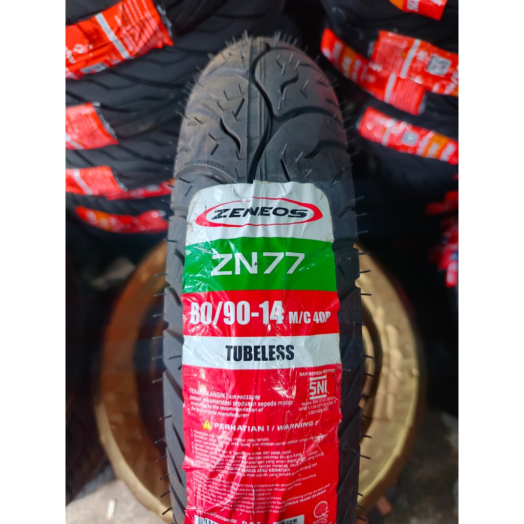 BAN ZENEOS 80/90-14 ZN77 TUBELESS