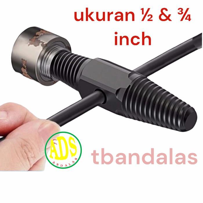 Extractor pembuka kran keran air patah ½" inch tap balik