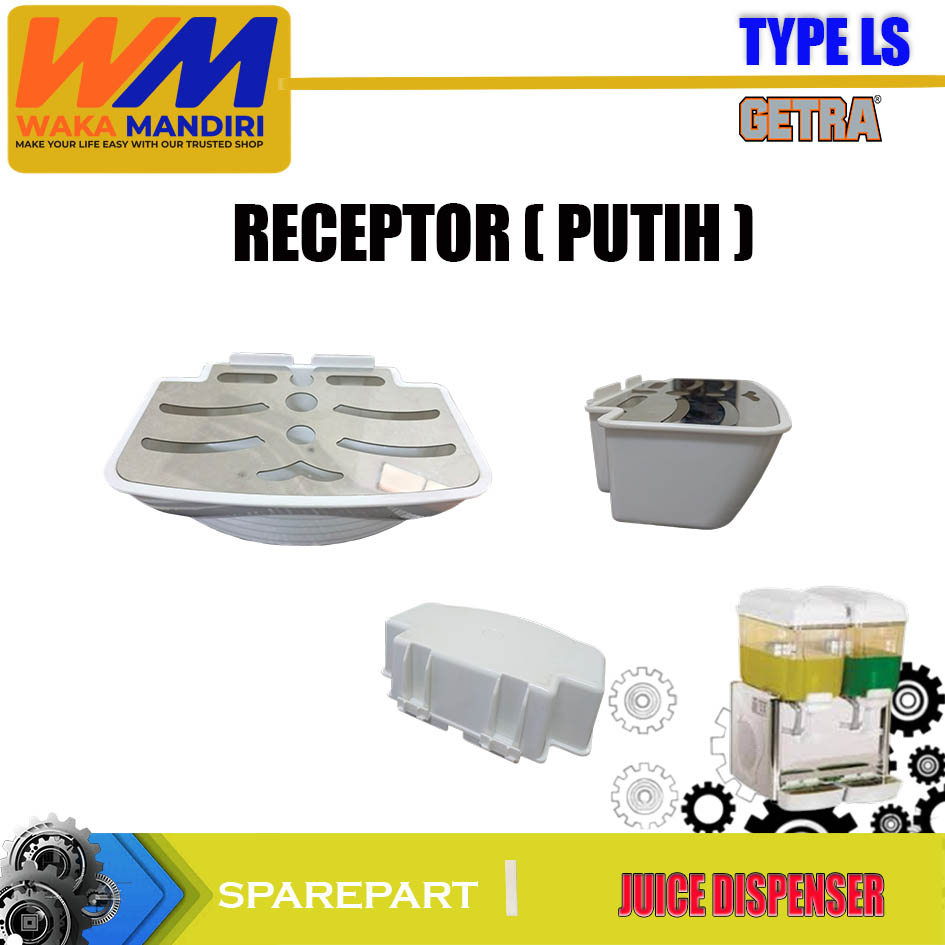 LS SPAREPART RESEPTOR (PUTIH) JUICE DISPENSER GEA GETRA