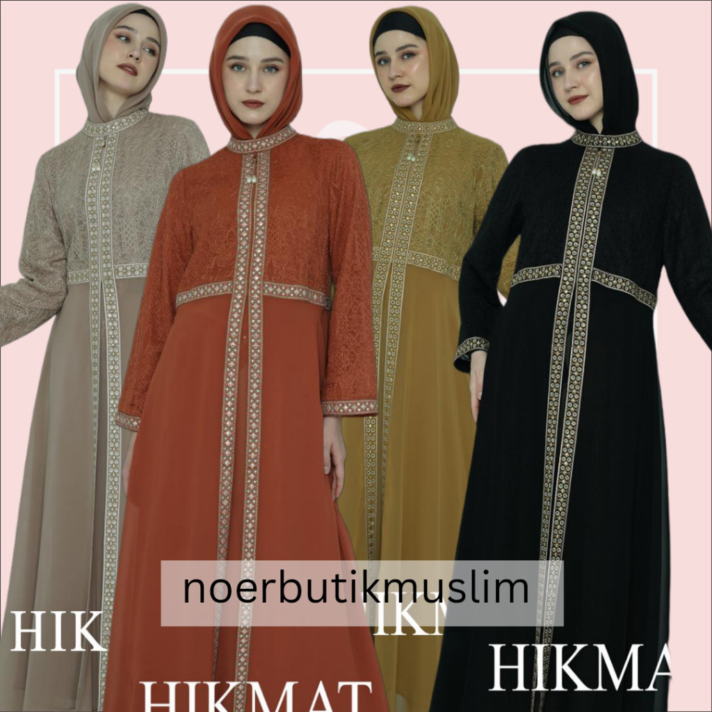 HIKMAT FASHION ORIGINAL A1346 ABAYA HIKMAT NOERBUTIKMUSLIM