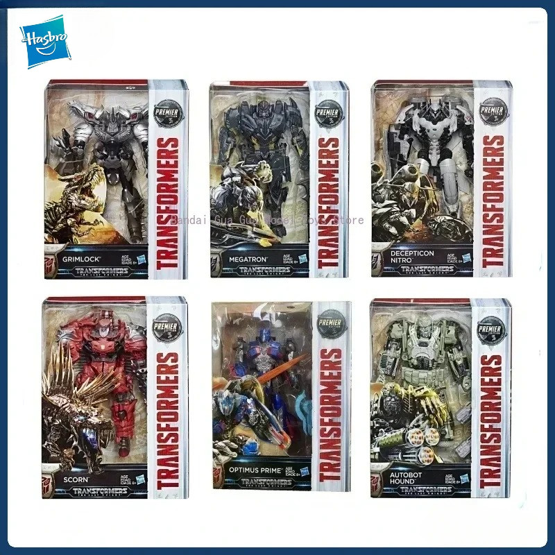 (Em estoque) Hasbro Transformers The Last Knight Voyager Class Optimus Prime Megatron Hound Grimlock