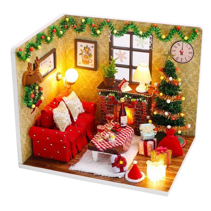 Miniatur Diy Rumah Mini Miniatur Rumah Boneka Miniatur House Doll - Christmas Eve