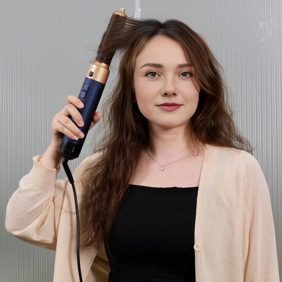 1000W New 5 in 1 Hot Air Hair Styler POP Design with Brush Motor Hair Dryer Curler and Straightener 
