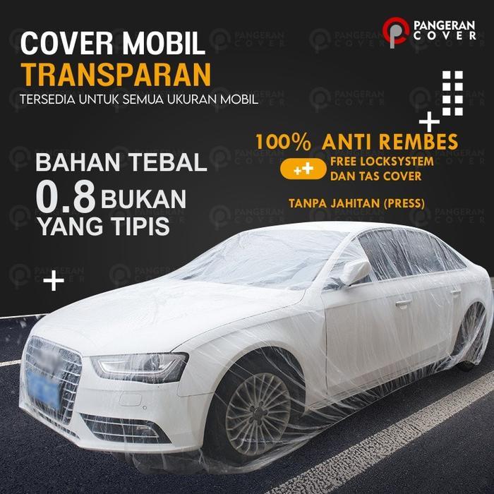 THE BEST Cover Mobil AGYA Selimut Mobil TOYOTA AGYA Anti Air Outdoor Custom - Transparan, AGYA