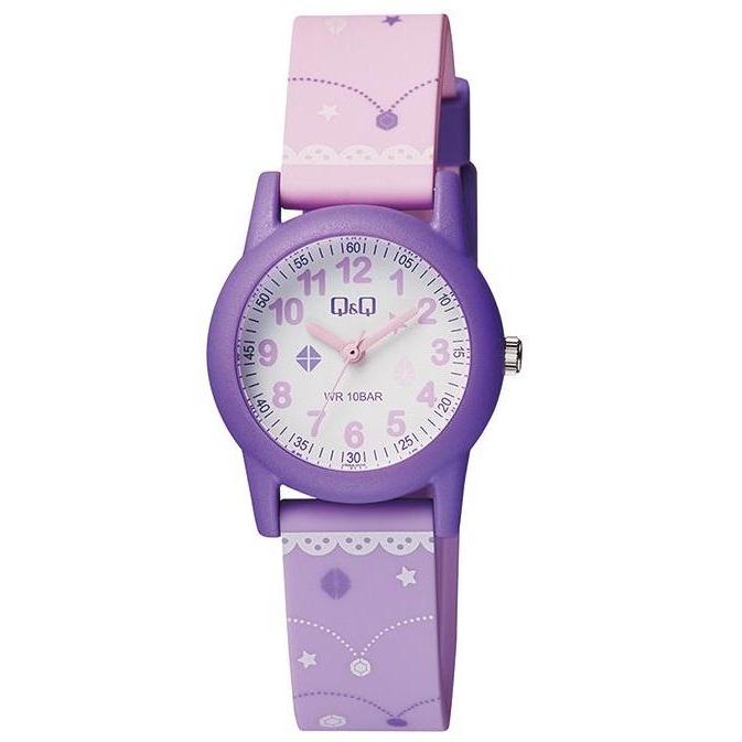 CLICKNSHOP30 Jam Tangan Anak Tali Karet Q&Q QnQ QQ Original VR99 VR99J VR99J006Y TERLARIS