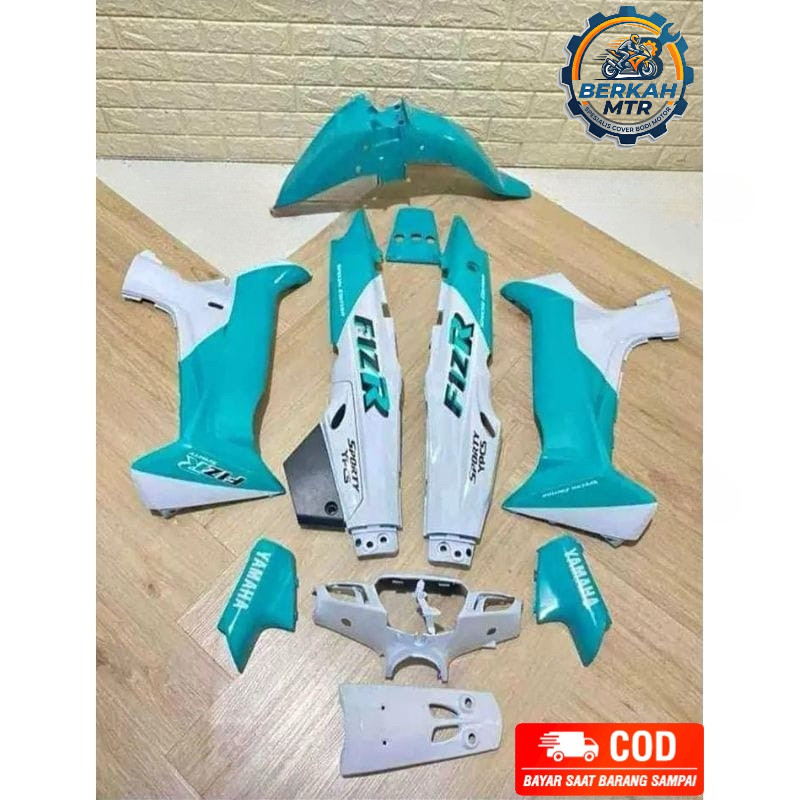 TERMURAH Cover Body Fiz R F1z R  Fiz r Biru Putih, Cover Body full Set Halus YAMAHA F iz R