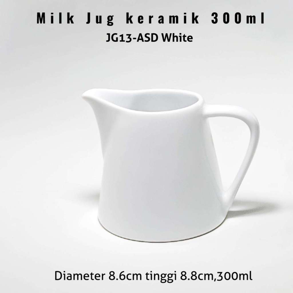 Milk jug Keramik 300ml nara / Creamer jug | Teko susu gula cair keramik