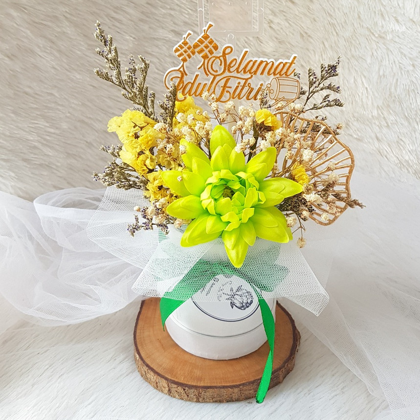 (Teracasa) Serenity Ramadhan Mini Soap Flower Bloom Dome Bunga Sabun Ramadhan Bloom Box Bunga Box Id