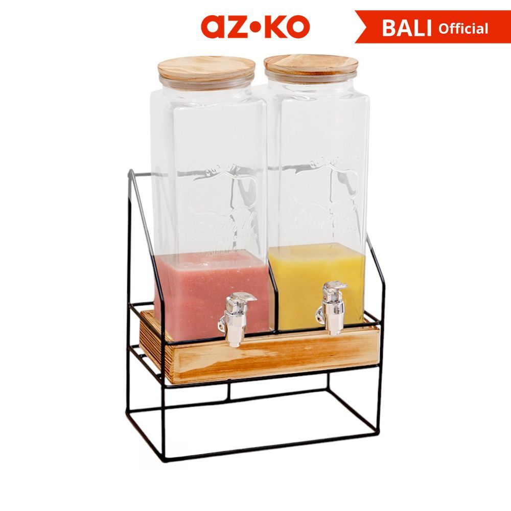 AZKO Culinart Set 3 Pcs Kei Dispenser Minuman Drink Dispenser Wadah Minuman Wadah Saji Dispenser Jus