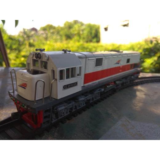 KIDLOFT mainan kereta api remote control lokomotif cc201 skala HO