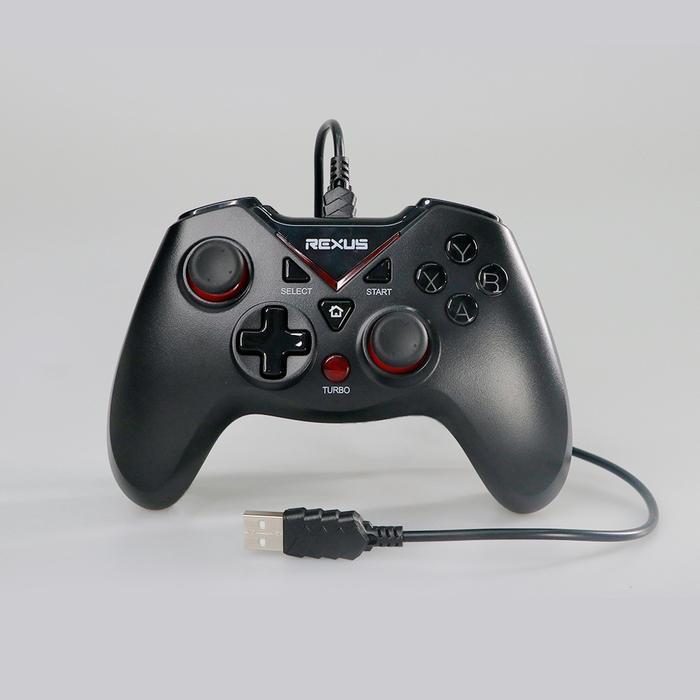 Rexus Gladius GX2 Pro Gaming Gamepad / Joystick / Stick - Hitam, FREE OTG TYPE C
