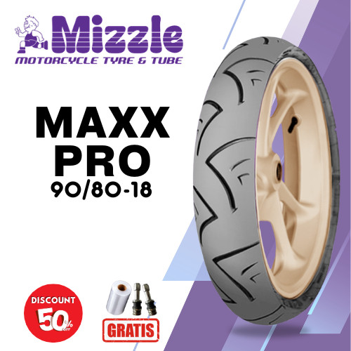 MIZZLE MAXXPRO 90/80 Ring 18 Tubeless - Ban Motor RX King Tiger Thunder