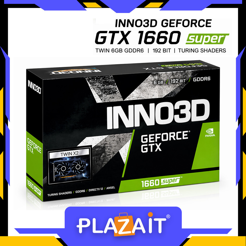 VGA INNO3D GTX 1660s  SUPER TWIN 6GB 192 BIT GDDR6 Nvidia Geforce LIKE NEW