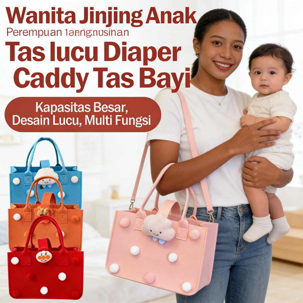 Bag Diaper Organizer Tas Bayi /Tas Anak Perempuan/Tote Bag Tas Jinjing Wanita lucu